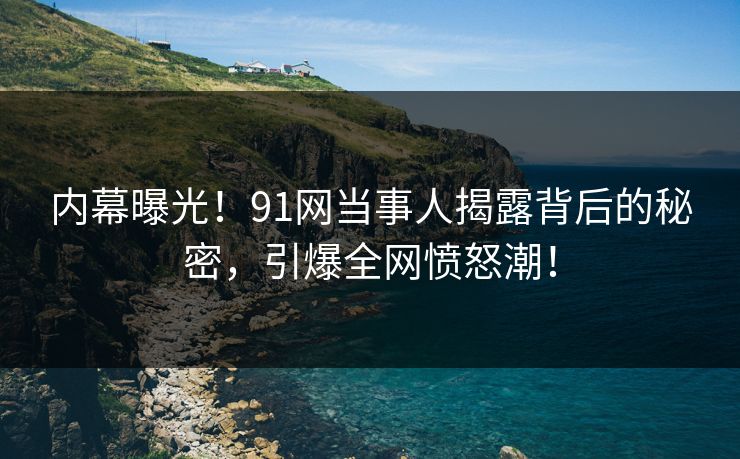 内幕曝光！91网当事人揭露背后的秘密，引爆全网愤怒潮！
