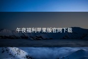 午夜福利苹果版官网下载