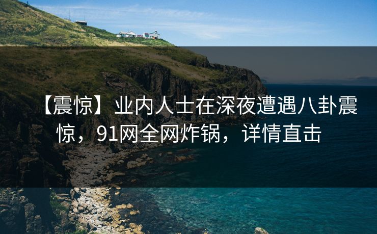 【震惊】业内人士在深夜遭遇八卦震惊，91网全网炸锅，详情直击