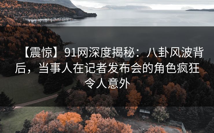 【震惊】91网深度揭秘：八卦风波背后，当事人在记者发布会的角色疯狂令人意外